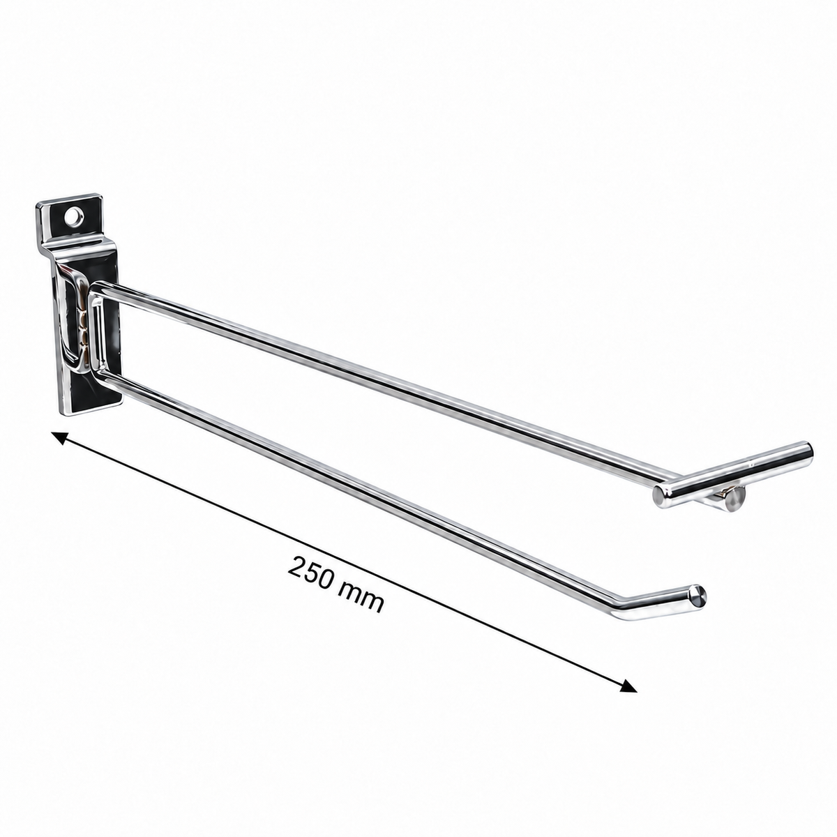Slatwall Single Hook with Price Tag Arm
