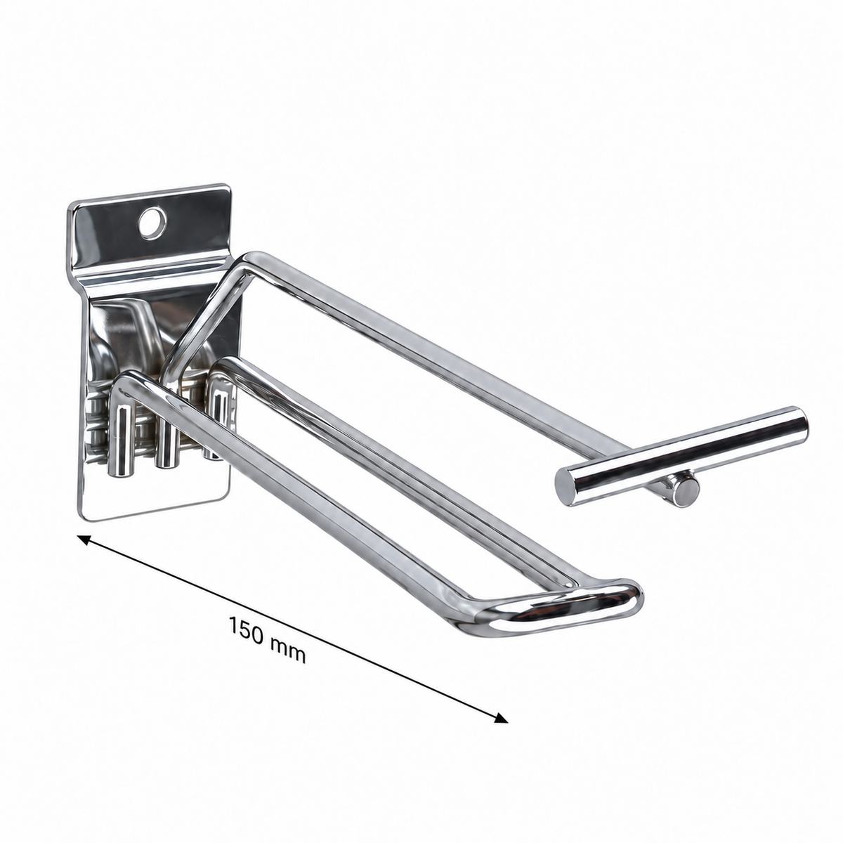 Slatwall Euro Hook with Price Tag Arm