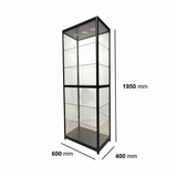 Glass Tower Display Cabinet