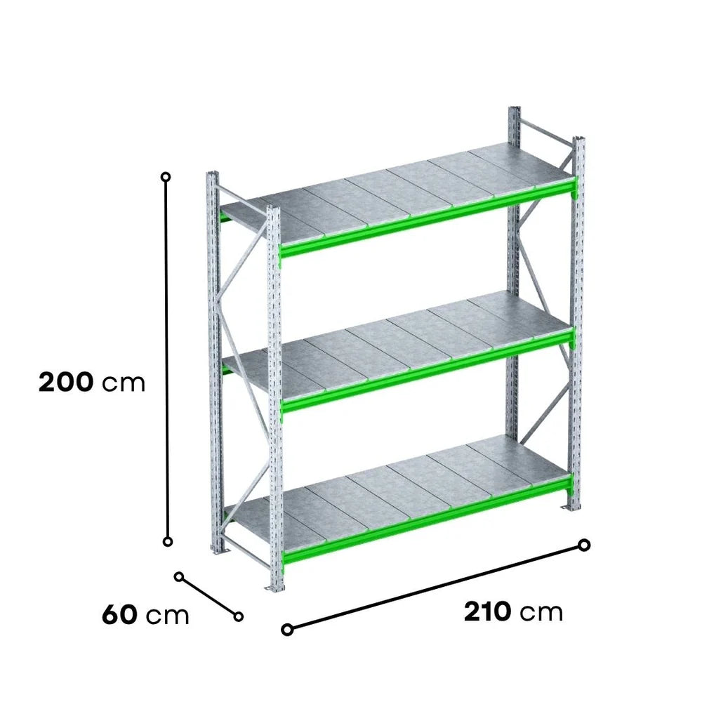 2.0m High Longspan Racking Unit – 600mm Deep