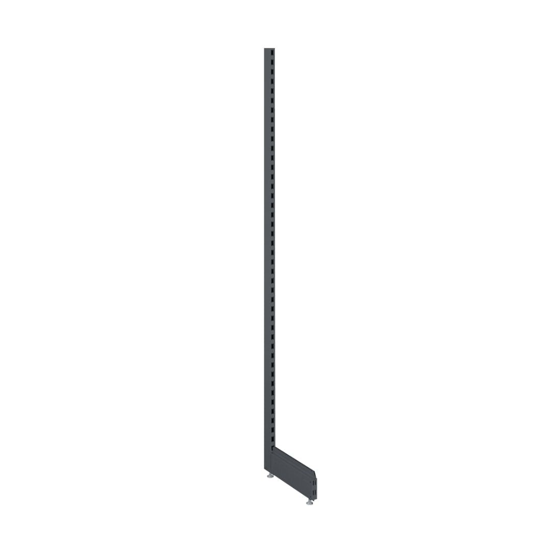 Wall Unit End Leg Grey